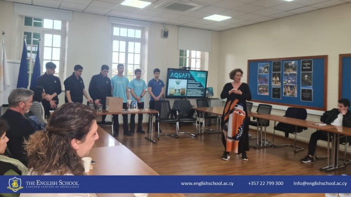 Aquafy Students Host A.G. Leventis Foundation President